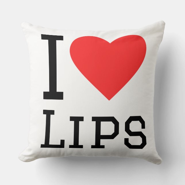 I love lips kudde (Framsida)