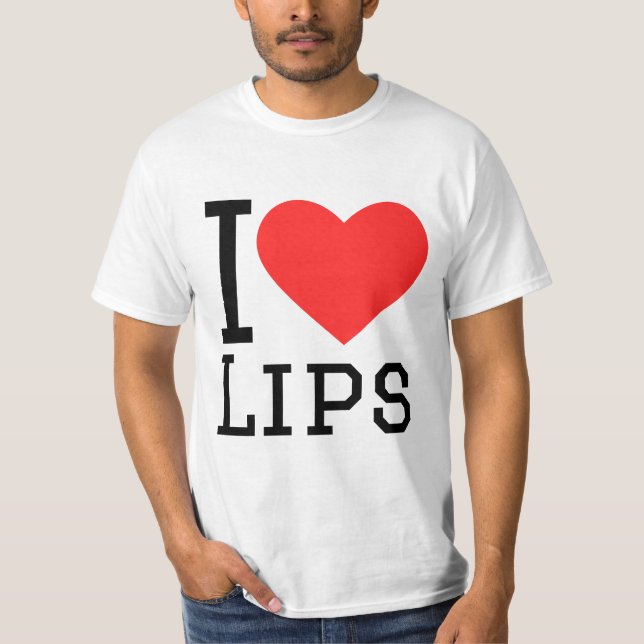 I love lips t shirt (Framsida)