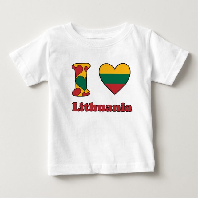 I love Lithuania T-shirt (Framsida)