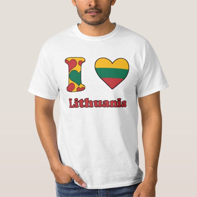I love Lithuania T Shirt (Framsida)