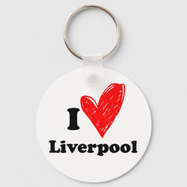 I love Liverpool Nyckelring (Framsida)