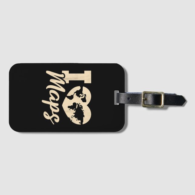 I Love Maps, Geography Bagagebricka (Framsida horisontal)