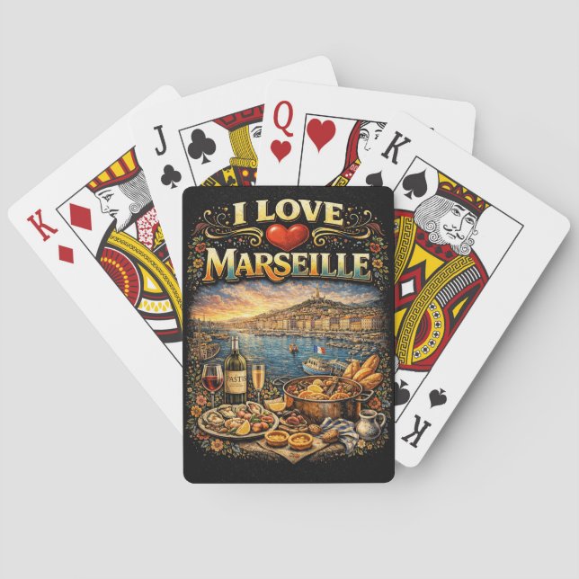 I love Marseille Casinokort (Baksidan)