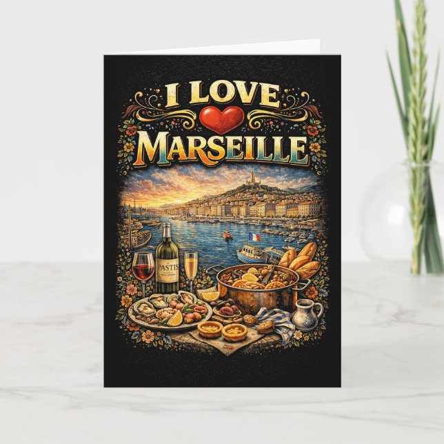I love Marseille Helgkort (Framsida)