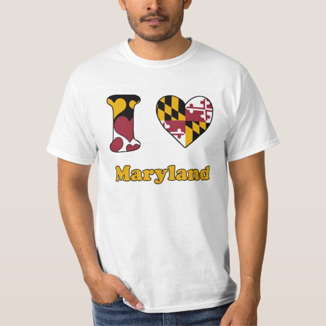 I love Maryland T-shirt (Framsida)
