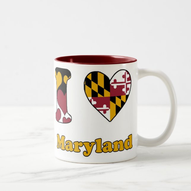 I love Maryland Två-Tonad Mugg (Höger)