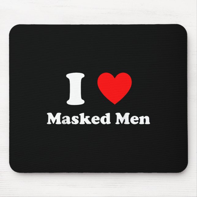 I Love Masked Men Design  Musmatta (Framsidan)