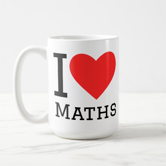 I love maths  kaffemugg (Vänster)