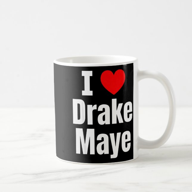 I Love Maye Football Fan  Kaffemugg (Höger)