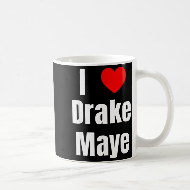 I Love Maye Qb Football Fan  Kaffemugg (Höger)