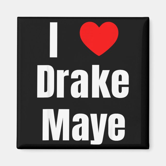 I Love Maye Qb Football Fan  Magnet (Framsidan)