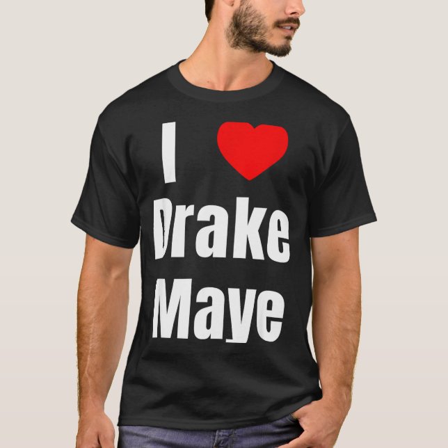 I Love Maye Qb Football Fan  T Shirt (Framsida)
