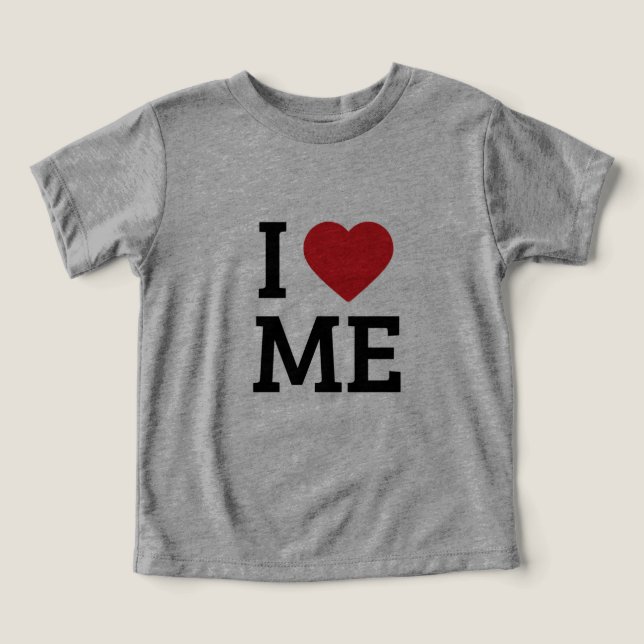 I Love Me Cute Kids T-Shirt (Design Framsida)