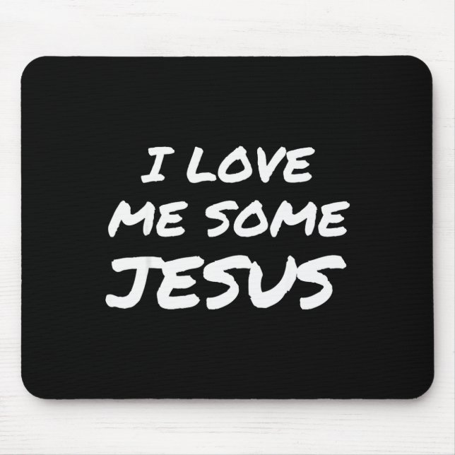 I Love Me Some Jesus Cool Christian Faith Easter  Musmatta (Framsidan)
