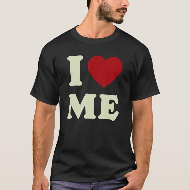 I Love Me Y2K Aesthetic Brown Downtown Girl T Shirt (Framsida)