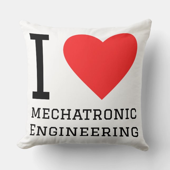 I love mechatronic engineering kudde (Framsida)