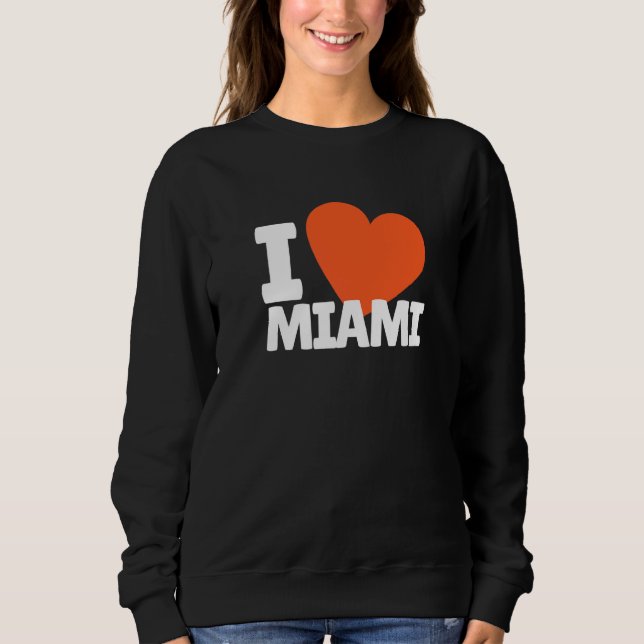 I Love Miami FL State City Fans T Shirt (Framsida)