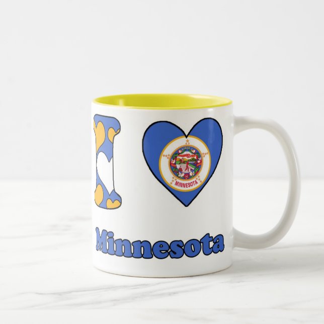 I love Minnesota Två-Tonad Mugg (Höger)