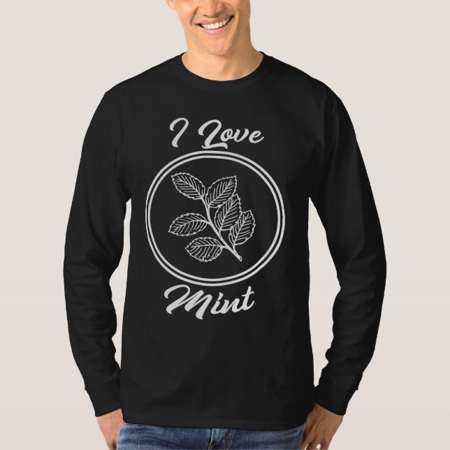 I Love Mint Cooking Essential Oil For Chefs T Shirt (Framsida)