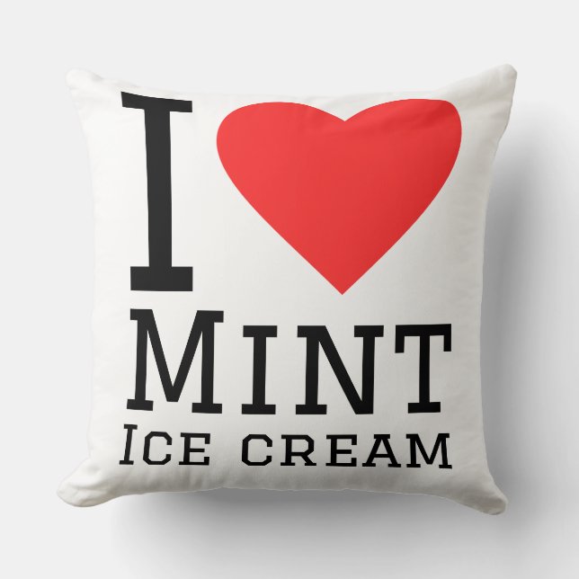 I love mint ice cream kudde (Framsida)