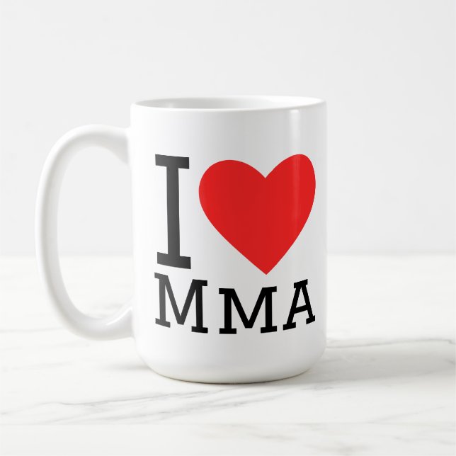 I love mma kaffemugg (Vänster)