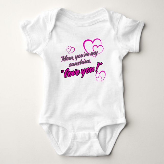 i love mom  t shirt (Framsida)