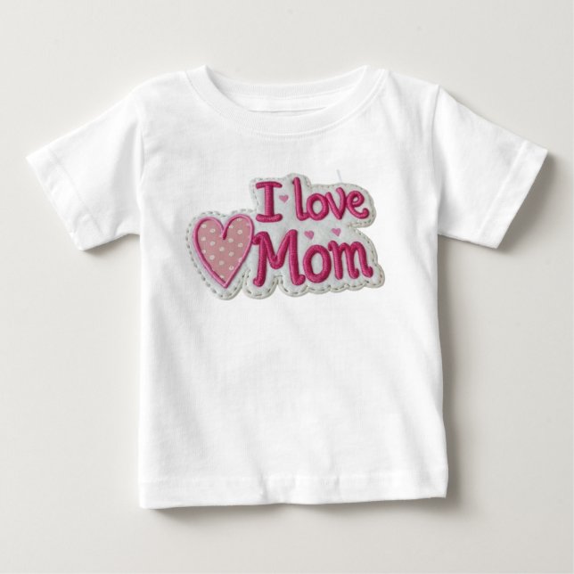 I love Mom T Shirt (Framsida)