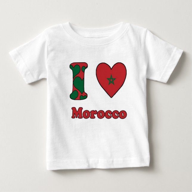 I love Morocco T Shirt (Framsida)