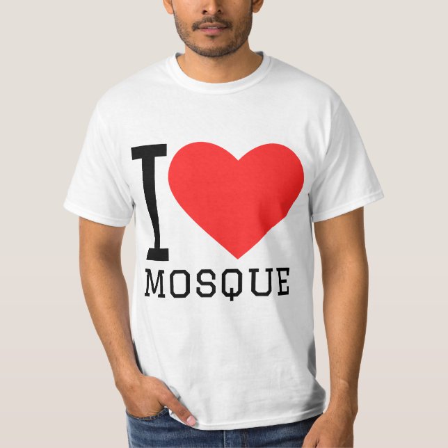 I love mosque t shirt (Framsida)