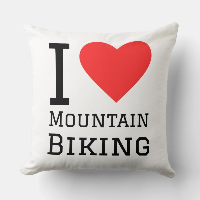I love mountain biking kudde (Framsida)