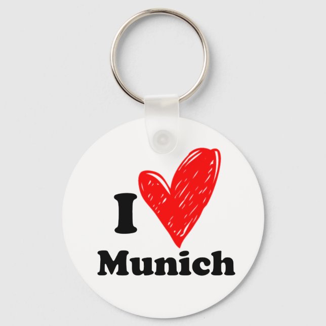 I love Munich Nyckelring (Framsida)