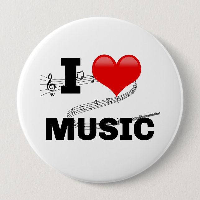 I Love Music, popular design Knapp (Framsida)