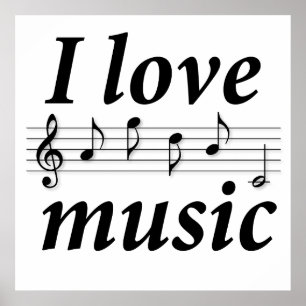 I love music poster