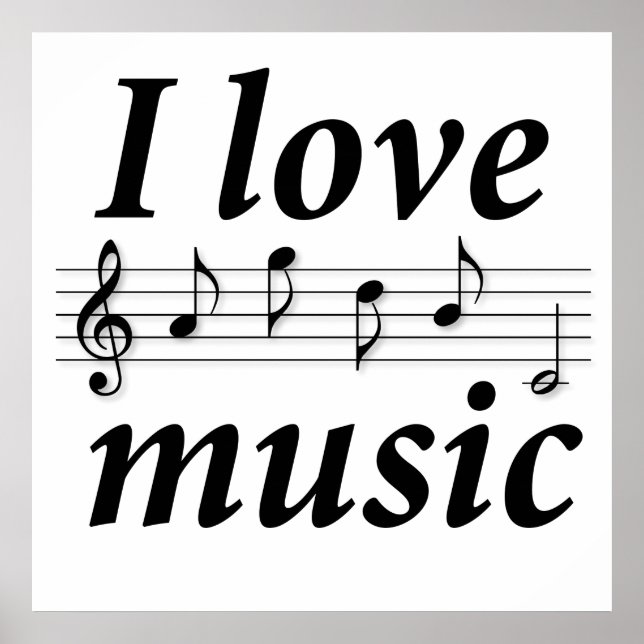 I love music poster (Framsidan)