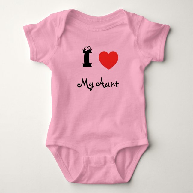 I love my aunt romper. t-shirt (Framsida)