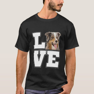 I Love My Australian Shepherd Dog Lovers T Shirt