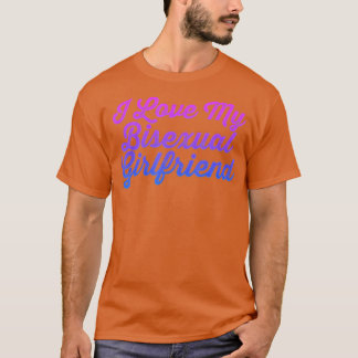 I Love My Bisexual Girlfriend LGB Rainbow Equality T Shirt