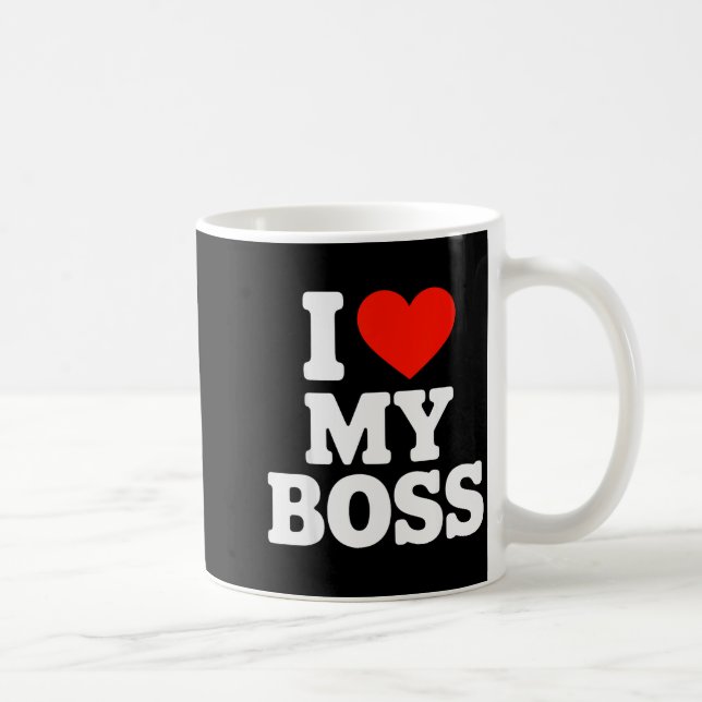 I Love My Boss  Kaffemugg (Höger)