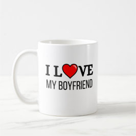 I love my boyfriend kaffemugg