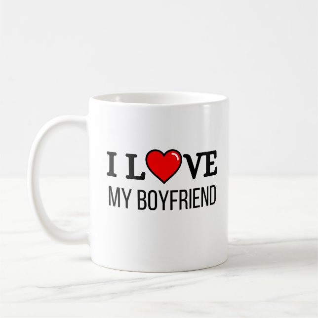 I love my boyfriend kaffemugg (Vänster)