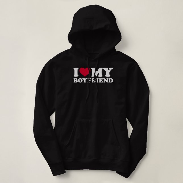 I love my boyfriend t shirt (Design framsida)