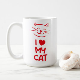 I love my cat kaffemugg