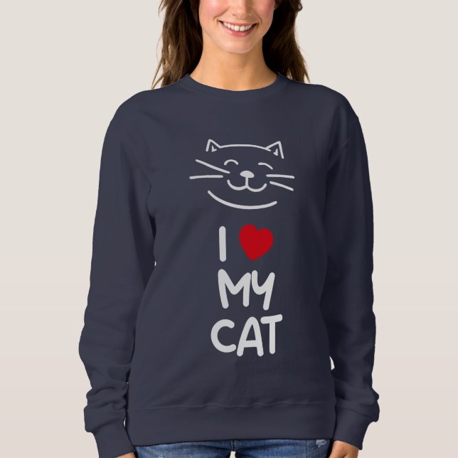 I love my cat t shirt (Framsida)