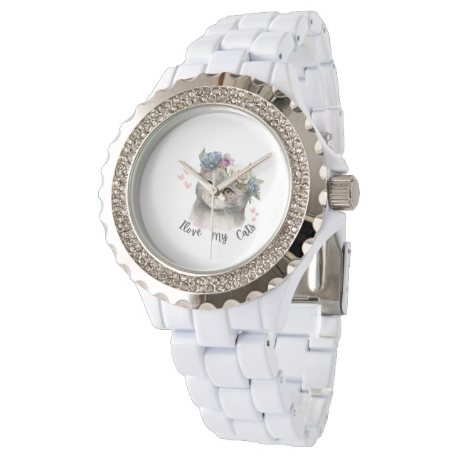 I love my cats  armbandsur (Vinklad)