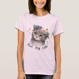 I love my cats t shirt