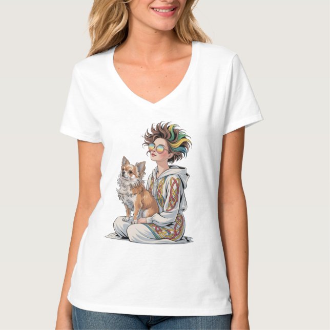  i love my chihuahua  t shirt (Framsida)