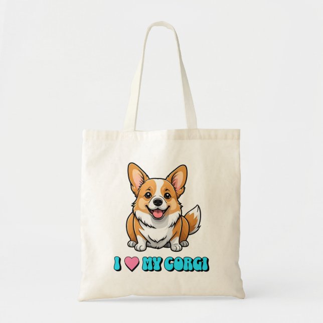 I Love My Corgi Tygkasse (Framsidan)