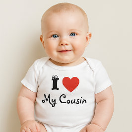 I love my cousin romper tee