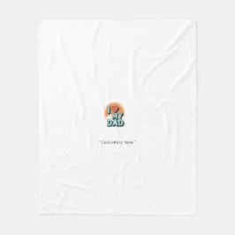 I Love My Dad Blanket – Personalized Gift Fleecefilt