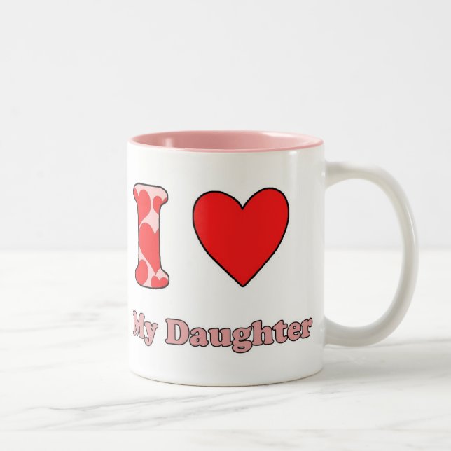 I love my daughter Två-Tonad mugg (Höger)